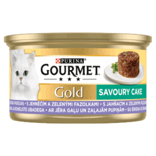 GOURMET Gold Savoury Cake s jahňacím a zelenými fazuľkami 85 g